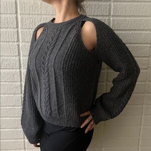 Stitch & Pine Cozy Open Shoulder Sweater